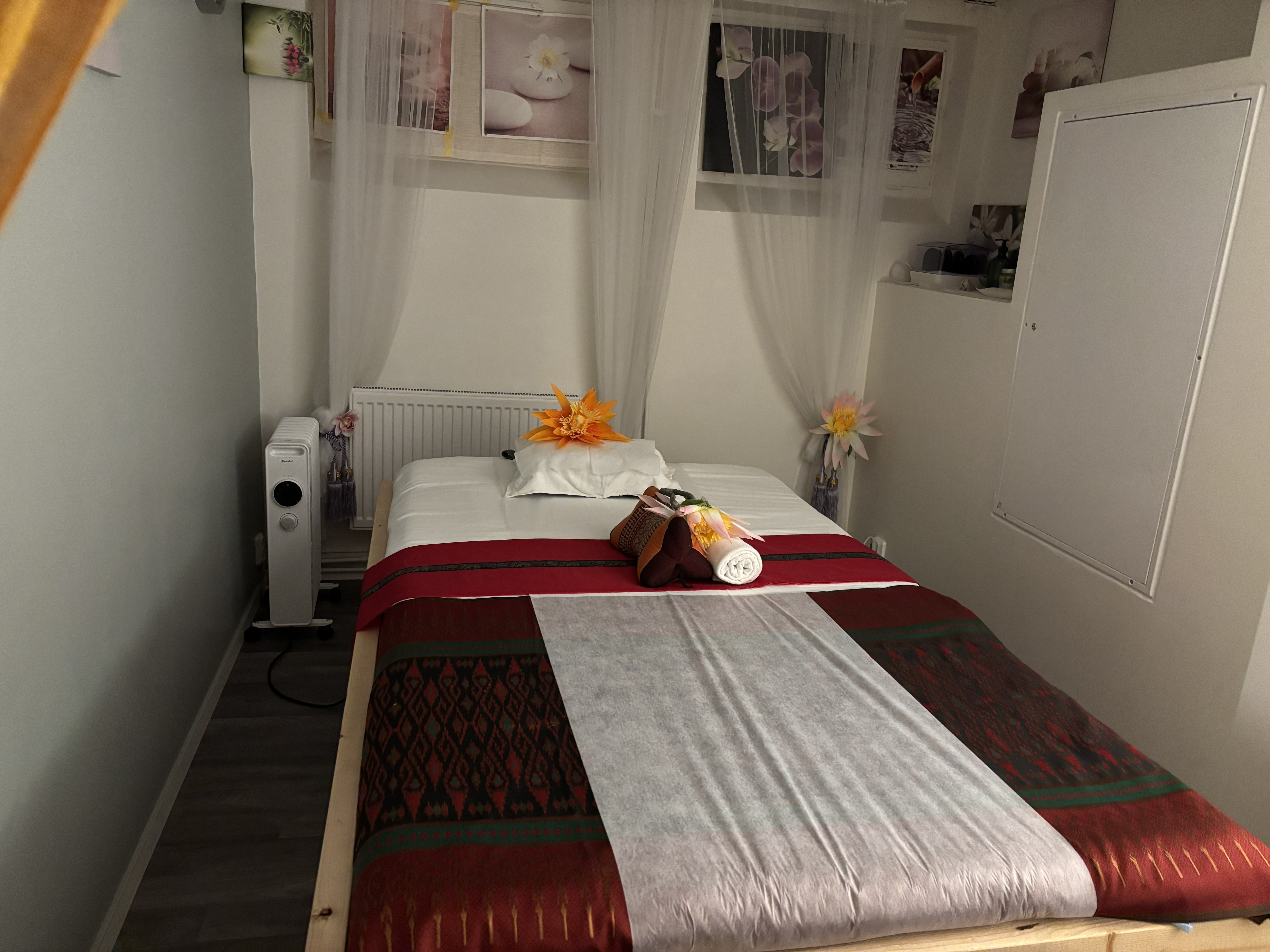 Behandlingsrum på Willawan Thaimassage